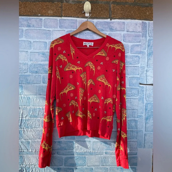 Wildfox Pizza Sweatshirt size medium - Picture 3 of 10